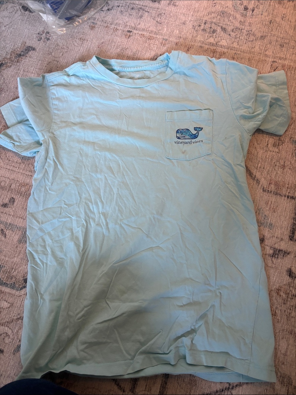 Vineyard Vines Ice Blue Pocket Whale Tee